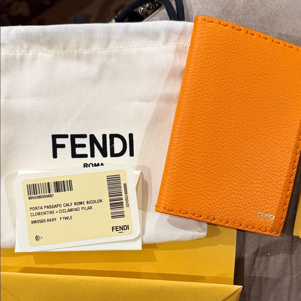 Fendi Clementine Leather Travel Accessory
